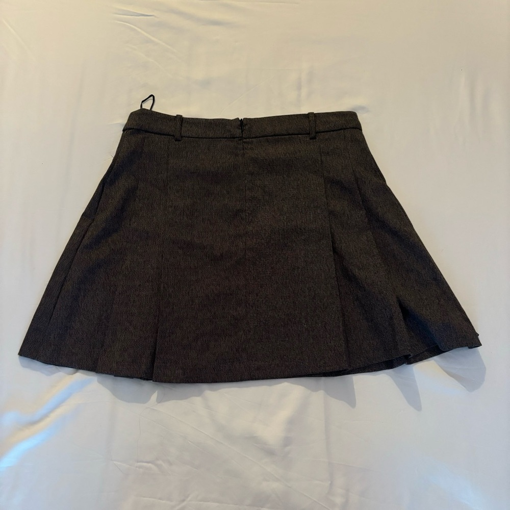 Mango Black Circle Skater Skirt